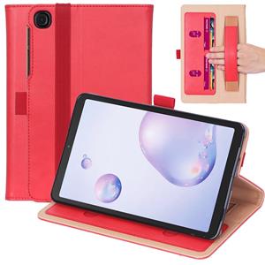 Lunso Luxe stand flip sleepcover hoes - Samsung Galaxy Tab A7 (2020) - Rood