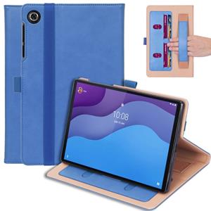 Lunso Luxe stand flip cover hoes - Lenovo Tab M10 HD Gen 2 (2e Generatie) - Blauw