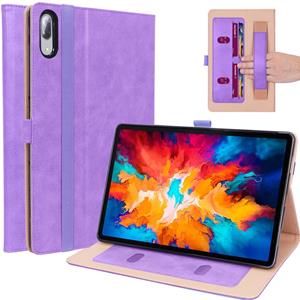 Lunso Luxe stand flip sleepcover hoes - Lenovo Tab P11 Pro - Paars