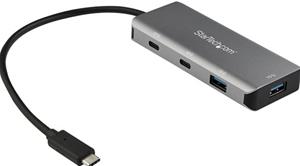 StarTech.com 4 -Port USB-C Hub (10Gbps) with 2x USB-A & 2x USB-C - hub - 4 ports USB-Hubs - 4 - Schwarz