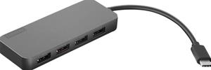 Lenovo USB-C to 4-Port USB-A USB-Kombi-Hub Eisengrau