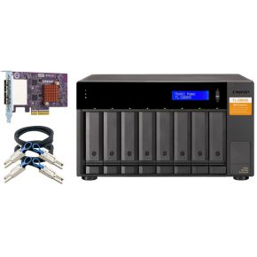 QNAP TL-D800S behuizing voor opslagstations 2.5/3.5 HDD-/SSD-behuizing Zwart, Grijs