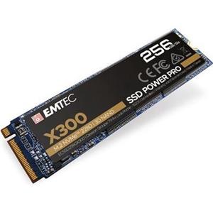 EMTEC »X300 M2 SSD Power Pro 256 GB (PCIe 3.0 x4, NVMe, M.2 2280) Lesen 1.700 MB/s Schreiben 1.000 MB/s« interne SSD, NVMe Festplatte