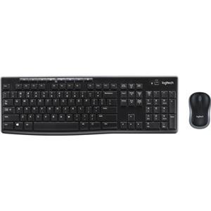 Logitech MK270 Wireless Combo - UK - Tastatur & Maus Set - Englisch - Schwarz
