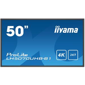 Iiyama Ultra Slim Line LH5070UHB-B1 Signage Display 125,7 cm (49,5 Zoll) 4K UHD, VA-Panel, 700 cd/m², 24/7, Android