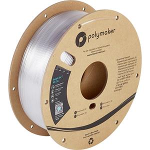 Polymaker PB01011 PolyLite Filament PETG hitzebeständig, hohe Zugfestigkeit 1.75mm 1000g Transparen