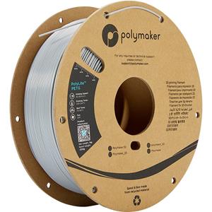 Polymaker PB01016 PolyLite Filament PETG hitzebeständig, hohe Zugfestigkeit 2.85mm 1000g Grau 1St.
