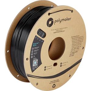 Polymaker PB01014 PolyLite Filament PETG hitzebeständig, hohe Zugfestigkeit 2.85mm 1000g Schwarz 1S