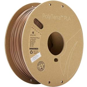 Polymaker 70907 PolyTerra Filament PLA geringerer Kunststoffgehalt, wasserlöslich 1.75mm 1000g Erde
