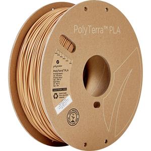 Polymaker 70976 PolyTerra Filament PLA geringerer Kunststoffgehalt, wasserlöslich 1.75mm 1000g Holz