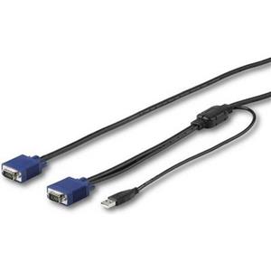 StarTech.com 6ft / 1.8m USB KVM Cable for Rackmount Consoles - VGA and USB - video / USB cable - 1.8 m