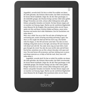 Tolino Shine 4 eBook-Reader - Schriftart und Schriftgröße im eBook individuell einstellenWörter im eBook übersetzen oder im integrierten Wörterbuch nachschlagenLesezeichen im