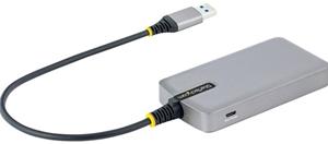 STARTECH .com 3-Port USB Hub with Ethernet, 3x USB-A Ports, Gigabit