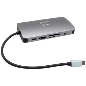 Dicota D31955 USB-C dockingstation Geschikt voor merk: Universeel USB-C Power Delivery, Geïntegreerde kaartlezer