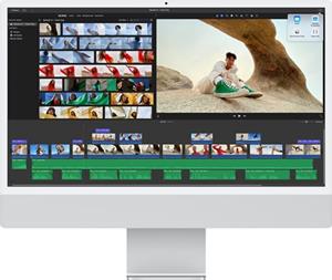 Desktop Pc Apple Imac 4.5k (2021) 24" M1 Chip 8 Gb Ram 512 Gb Ssd Silberfarben