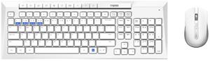 Rapoo 8200M Kabelloses Tastatur-Set weiß