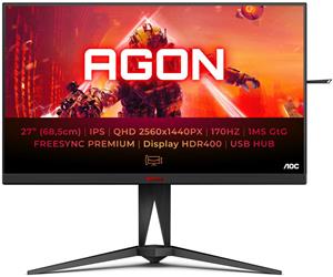AOC AGON AG275QX computer monitor 68,6 cm (27 ) 2560 x 1440 Pixels Quad HD Zwart, Rood