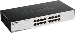 D-Link »GO-SW-16G Gigabit Easy Ethernet Gigabit Desktop Switch, Schwarz« Netzwerk-Switch