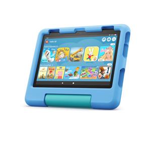 Amazon Fire HD 8 Kids-Tablet, 8-Zoll-HD-Display, 32GB (2022) für Kinder von 3 bis 7 Jahre, 2 Jahre Sorglos-Garantie, kindgerechte Hülle, Blau