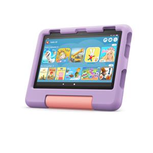 Amazon Fire HD 8 Kids-Tablet, 8-Zoll-HD-Display, 32GB (2022) für Kinder von 3 bis 7 Jahre, 2 Jahre Sorglos-Garantie, kindgerechte Hülle, Violett