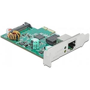 Delock »PCI Express RTL8125 - PCI Express Karte - RJ45 -2,5 Gigabit LAN-grau/grün« Netzwerk-Switch