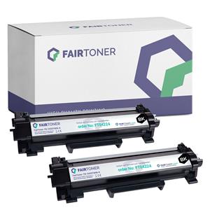 FairToner Kompatibel für Brother TN-2420TWIN Toner Multipack Schwarz