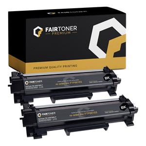 FairToner Premium kompatibel für Brother TN-2420TWIN Toner Multipack Schwarz