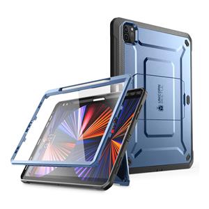 SUPCASE Full Cover Case Hoesje iPad Pro 12.9 inch - 2021 - Pencil houder - Blauw
