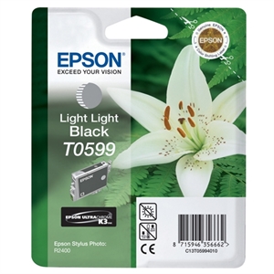 Epson T0599 inkt cartridge licht licht zwart (origineel)