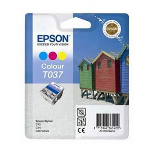 Epson T037 inkt cartridge kleur (origineel)