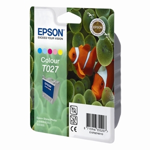 Epson T027 inkt cartridge kleur (origineel)