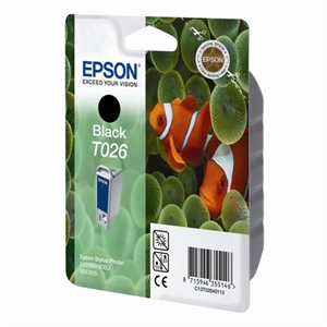 Epson T026 inkt cartridge zwart (origineel)