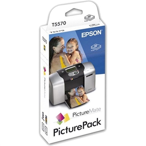Epson T557 inkt cartridge + fotopapier (origineel)