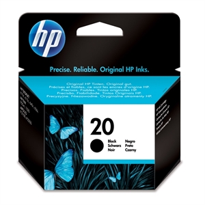 HP C6614D nr. 20 inkt cartridge zwart (origineel)