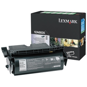 Lexmark 12A6835 toner cartridge zwart hoge capaciteit (origineel)