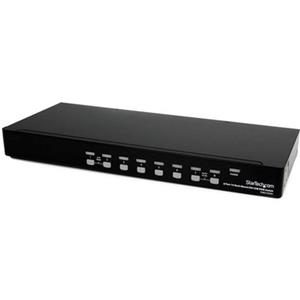 StarTech.com 8 Port 1U Rack Befestigungskit DVI USB KVM Switch - KVM Switch - 8 Anschlüsse
