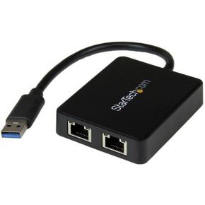 Startech .com USB 3.0 naar 2-poorts gigabit Ethernet-adapter NIC met USB-poort