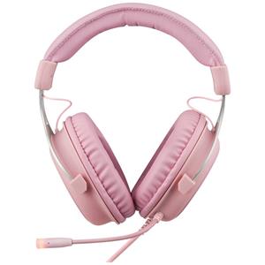DELTACO GAMING PH85 Over Ear headset Kabel Gamen Stereo Pink Microfoon uitschakelbaar (mute)