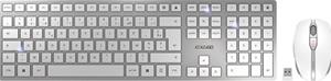 CHERRY JD-9100FR-1 Set met toetsenbord en muis Draadloos, Radiografisch AZERTY, Frans Wit