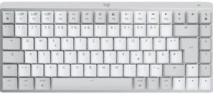 Logitech MX Mechanical Mini für Mac Minimalistische kabellose Tastatur für Mac mit Tastenbeleuchtung/ Hellgrau