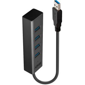 Lindy 4 Port USB 3.0 Hub, USB-Hub