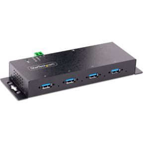 Startech .com 5G4AINDNP-USB-A-HUB interface hub USB 3.2 Gen 1 (3.1 Gen 1) Type-B 5000 Mbit/s Zwart