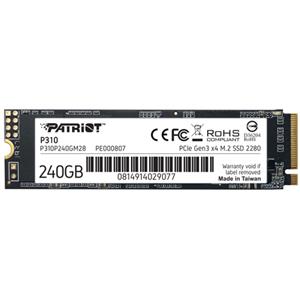 Patriot »NVMe Festplatte P310 240 GB, SSD (PCIe 3.0 x4, NVMe 1.3, M.2 2280)« SSD-Festplatte