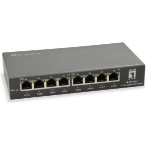 LevelOne GEP-0823 Gigabit Ethernet (10/100/1000) Zwart Power over Ethernet (PoE)