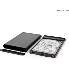 Nedis Festplattengehäuse 2.5 " | USB 3.2 Gen1 | USB Type-A / USB Type-C™ | Notebook / PC | Aluminium