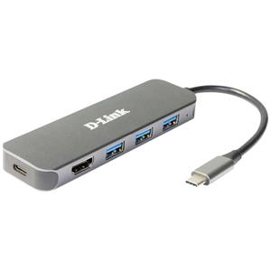 DUB-2333 D-Link 5-in-1 USB-C Hub with HDMI/Power Delivery