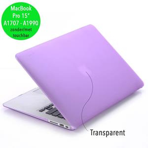 Lunso  cover hoes - MacBook Pro 15 inch (2016-2020) - mat paars