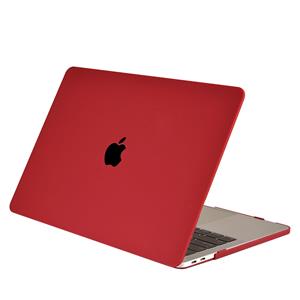 Lunso  cover hoes - MacBook Pro 15 inch (2016-2020) - Sand Mat Bordeaux Rood