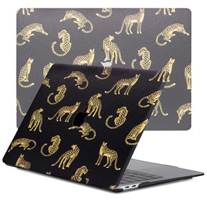 Lunso  cover hoes - MacBook Pro 15 inch (2016-2020) - Leopard Black