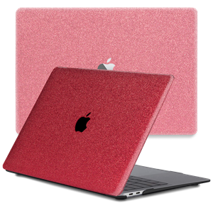 Lunso  cover hoes - MacBook Pro 16 inch (2019) - Glitter Rood